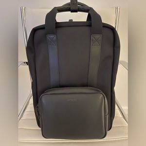 COPY - MONOS: Metro Backpack- (Used Once)in Black. Original price $200 plus tax.